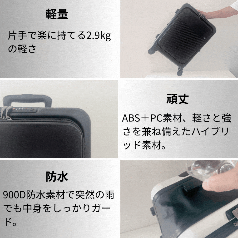 MORFU 可変式スマートスーツケース　仕様